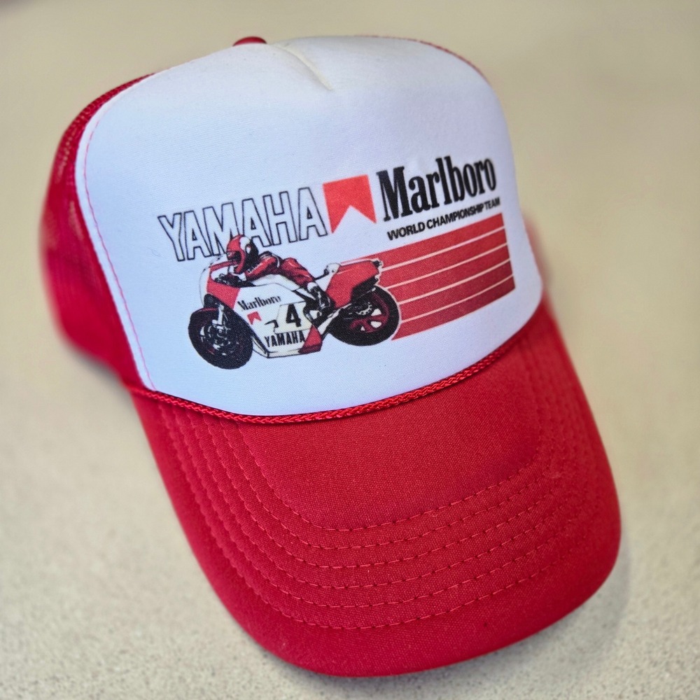 VTG Nissun Yamaha Marlboro Hat Red Mens OSFM Racing World Championship Team Cap